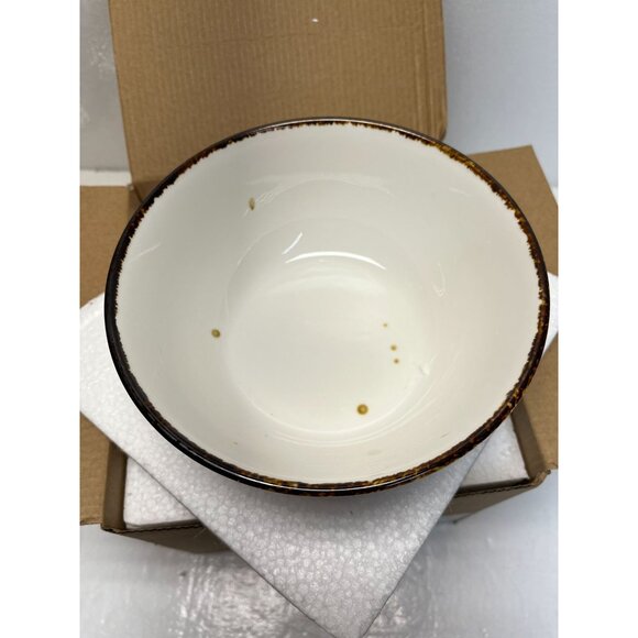 Set Of 4 Lazuro Sandy Porcelain Salad Bowls - Picture 3 of 6